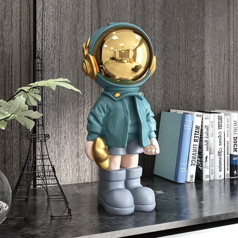 Escultura Criativa Astronauta Moderno Conceito 