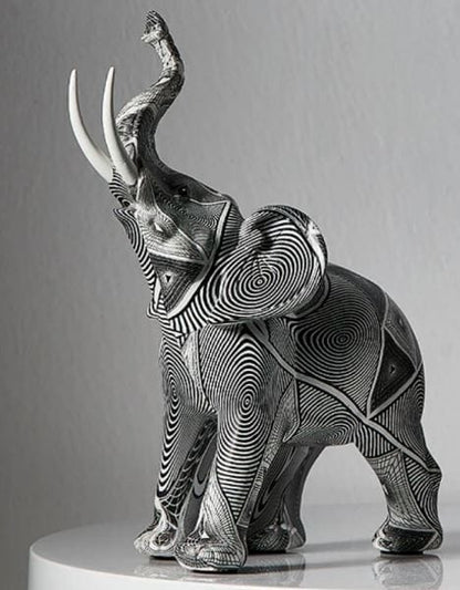 Escultura Elefante Pintura Origami Conceito Adulto 