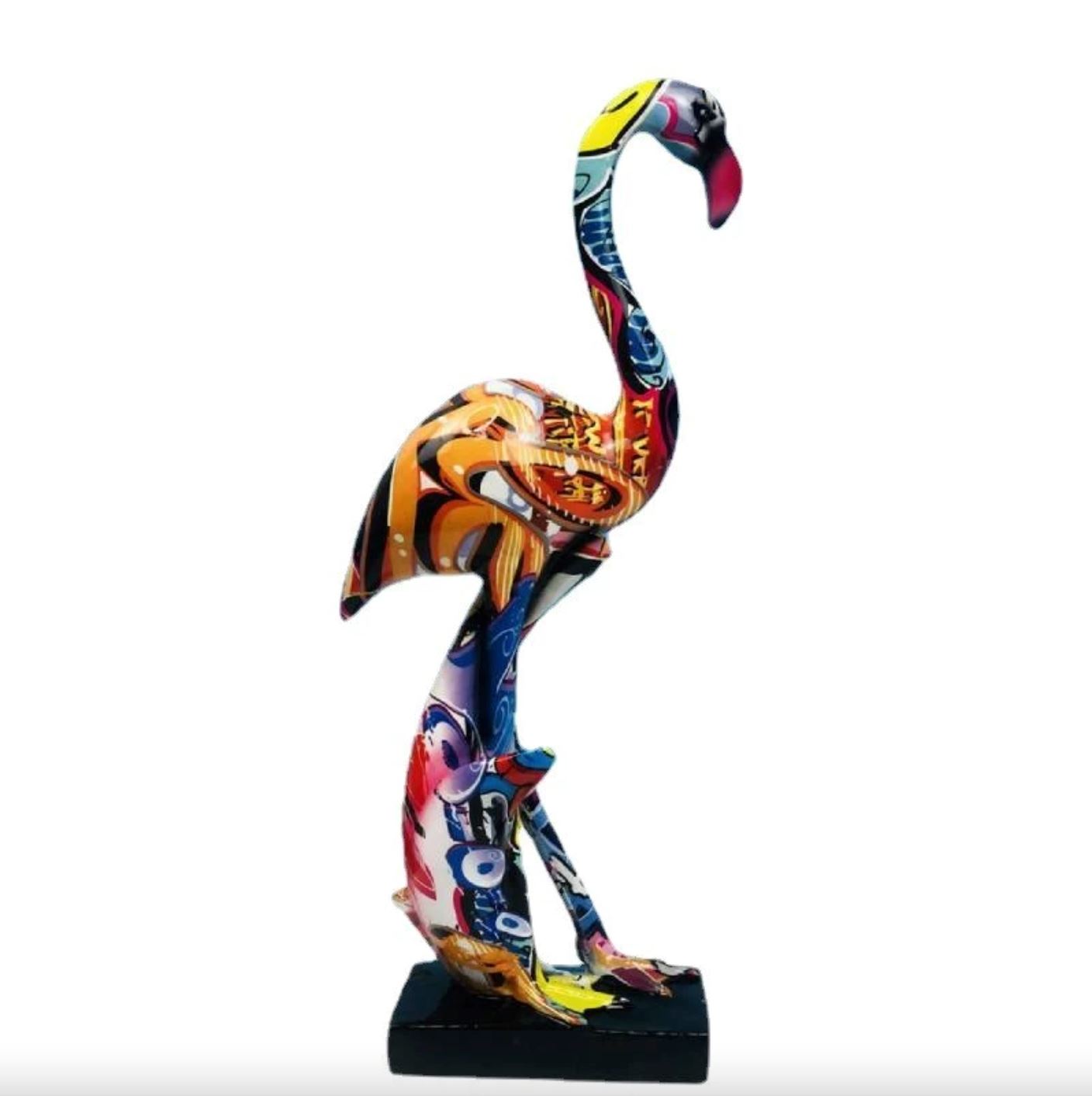 Escultura Flamingo Grafite Street & Colors projeto-150 Street 1 