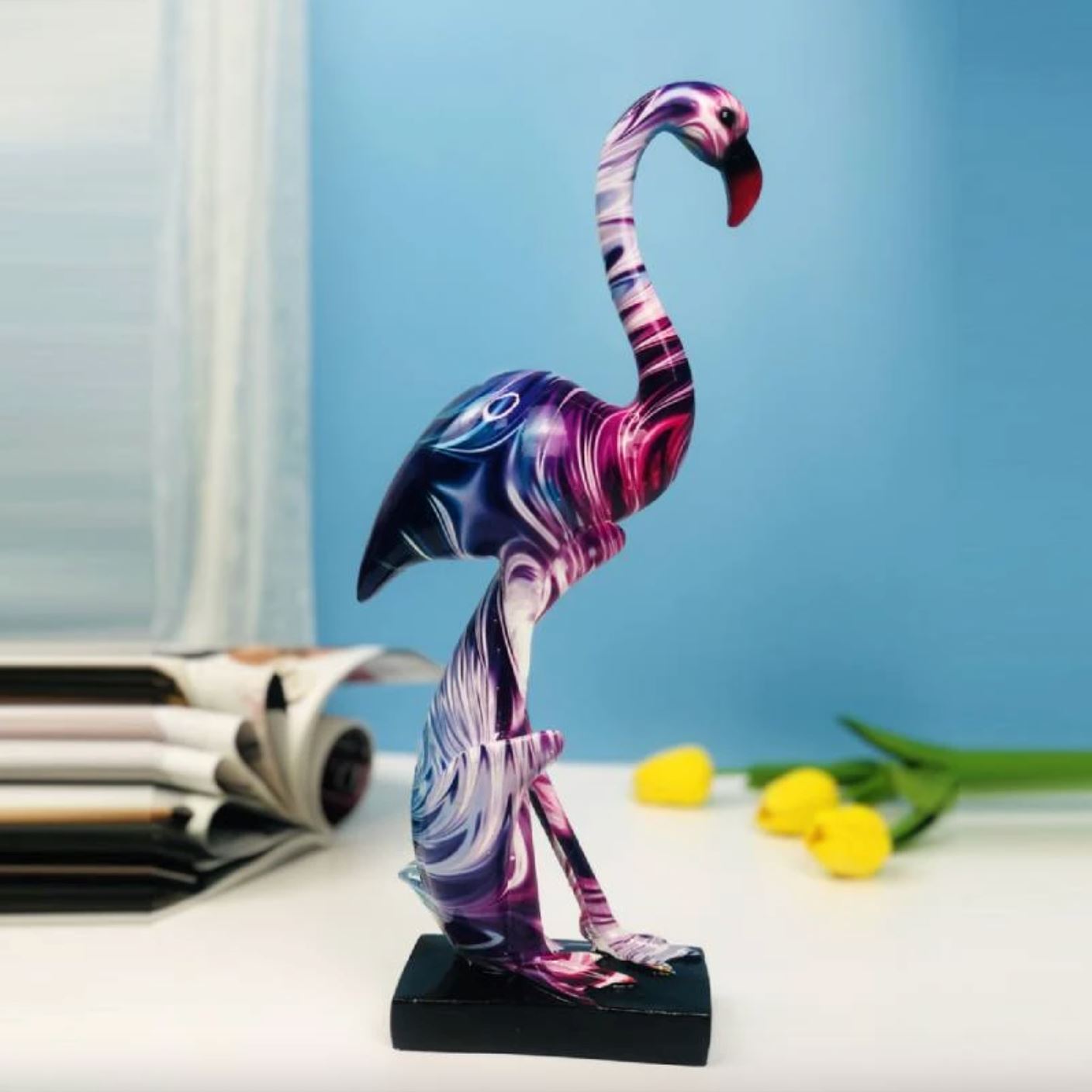 Escultura Flamingo Grafite Street & Colors projeto-150 Street #2 