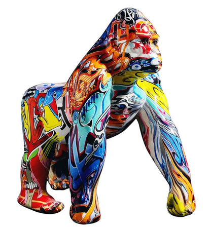 Escultura Gorila Idiamin Grafite Street & Colors projeto-150 Street 1 