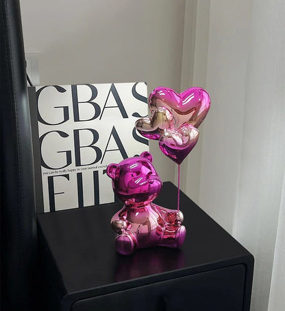 Escultura Namorados In Love - Litle Bear resina Conceito 