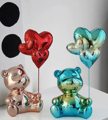 Escultura Namorados In Love - Litle Bear resina Conceito 