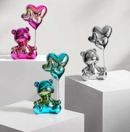 Escultura Namorados In Love - Litle Bear resina Conceito 