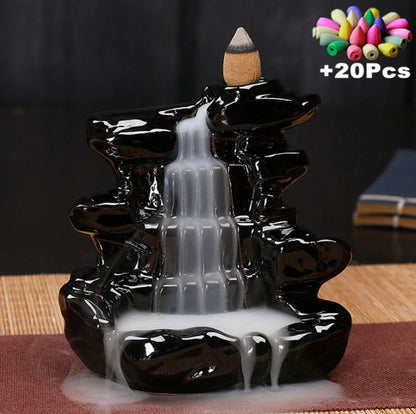 Incensário Efeito Cascata Black projeto-150 1# 