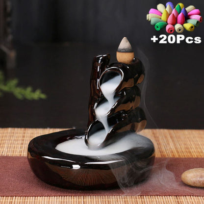 Incensário Efeito Cascata Black projeto-150 2# 