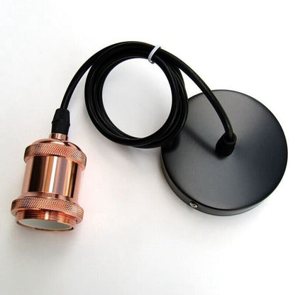 Kit Pendente Luminária de Teto Retrô luzes Conceito Rosê 01 Unidade 