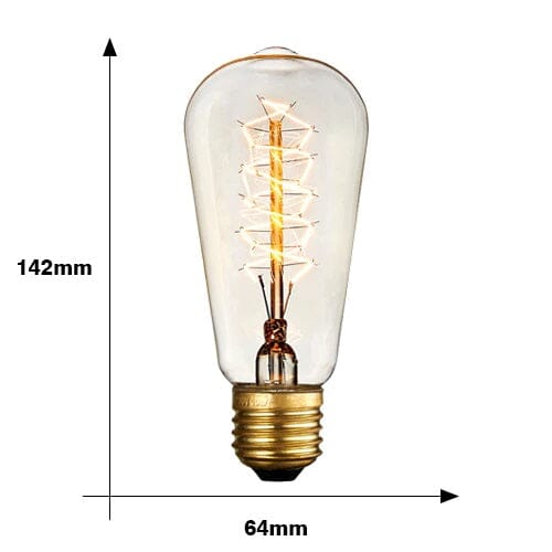 Lâmpadas Vintage Retrô luzes Conceito Modelo 5 Kit 2 unidades 