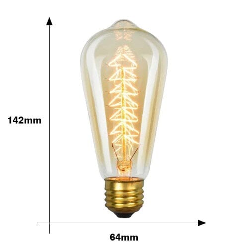 Lâmpadas Vintage Retrô luzes Conceito Modelo 6 Kit 3 unidades 