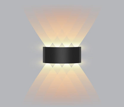 Luminária de Parede 4 Feixes de Luz luzes projeto-150 Preto 4 feixes de luz 