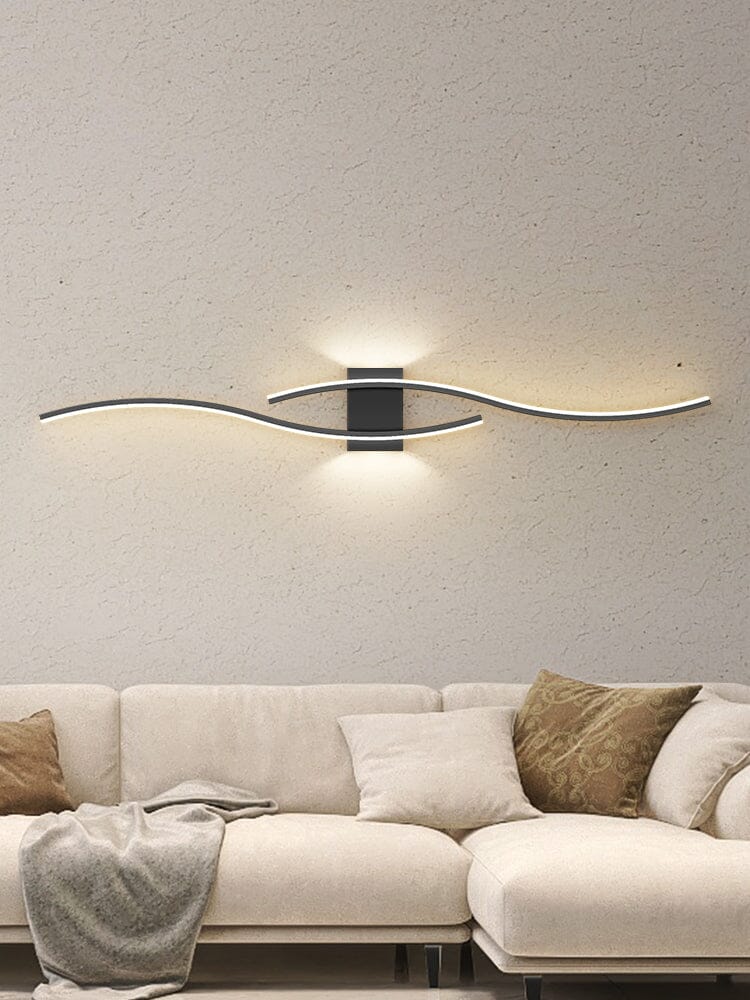 Luminária de Parede Onda Dupla luzes Conceito 