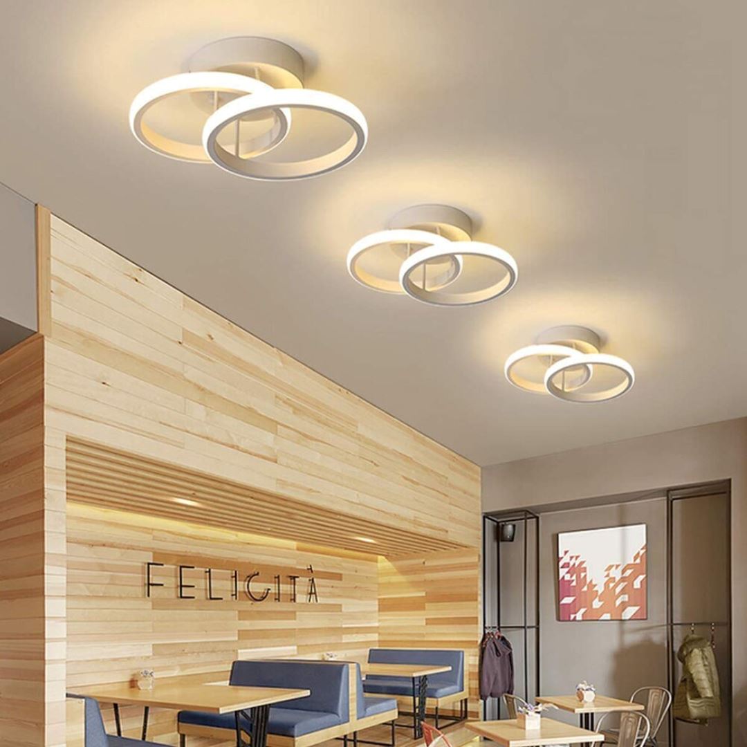Luminária de Teto Plafon em Led Apollo luzes Conceito Branco Quente 