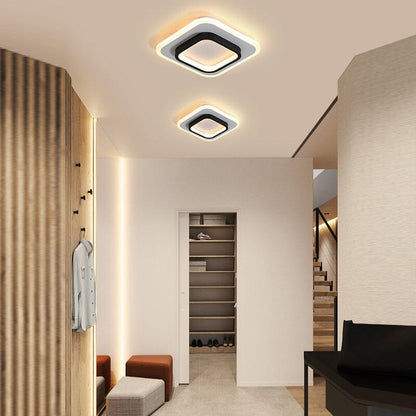 Luminária de Teto Plafon Pixel luzes Conceito Quadrada - 24x5 cm 