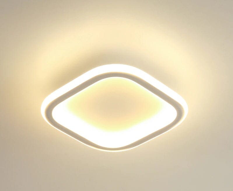 Luminária de Teto Plafon Solari luzes Conceito Branco Quadrado 