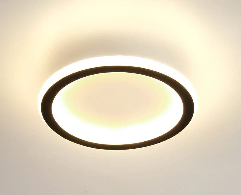 Luminária de Teto Plafon Solari luzes Conceito Preto Circular 