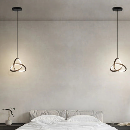 Lustre Pendente 3 Laços Conceito Preto O Par Quente