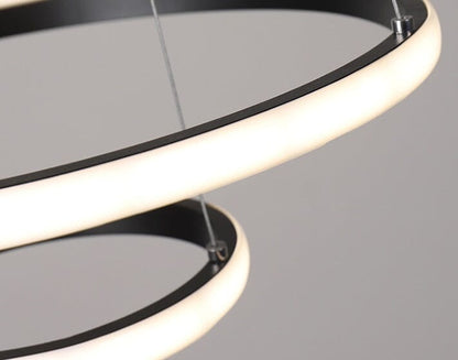 Lustre Pendente Circular Triplo em Led luzes projeto-150 