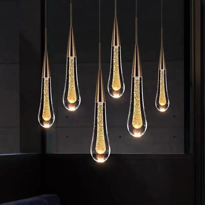 Lustre Pendente de Luxo Crystals Light Conceito 