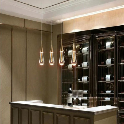 Lustre Pendente de Luxo Crystals Light Conceito 