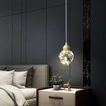Lustre Pendente Pedra de Cristal luzes Conceito 01 Unidade Quente 