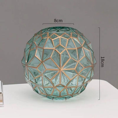 Vaso Abacaxi Minimalista projeto-150 Verde 18cm 