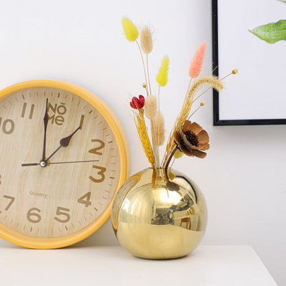 Vaso em Esfera Dourado Conceito 14.5cm 