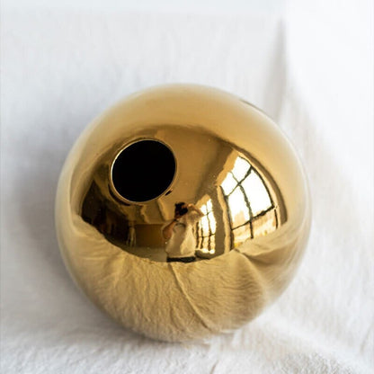 Vaso em Esfera Dourado Conceito 